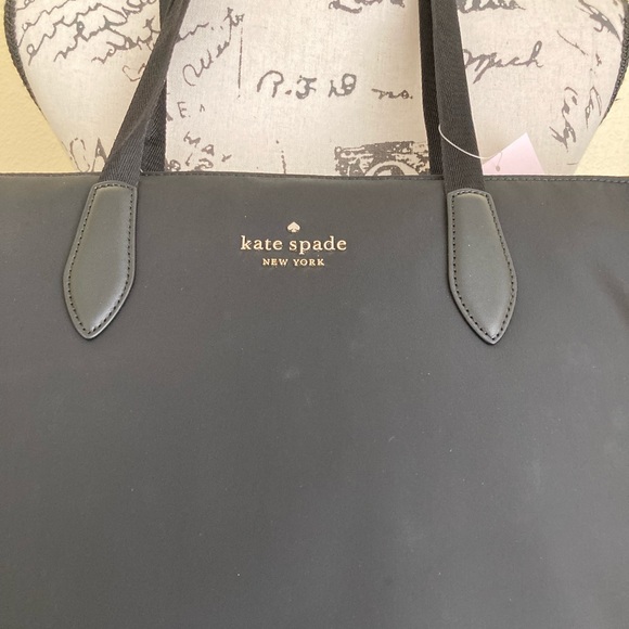 HP 🎉NWT KATE SPADE BLACK MEL PACKABLE TOTE BAG - Picture 10 of 13